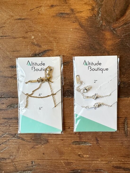 Jewelry - Set of Two Hypoallergenic Necklace Extenders: Gold & Silver NWT